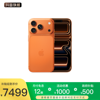 Apple 12期免息+立减1500）Apple iPhone 17 Pro 手机 顺丰发货