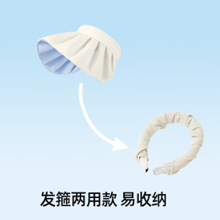 KAZUKOIN 贝壳防晒空顶帽女款防晒帽大帽檐防晒遮阳a2
