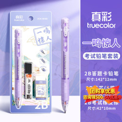 真彩 涂卡笔2B铅笔笔芯自动铅笔考试专用答题卡笔铅芯中考高考四六级研究生考研必备文具套装003D