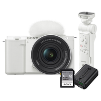 索尼 ZV-E10K 白色 16-50mm镜头+手柄+卡+双电 微单相机