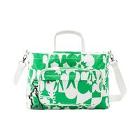 kipling JIHOON 白底红蓝绿印花 女士单肩包