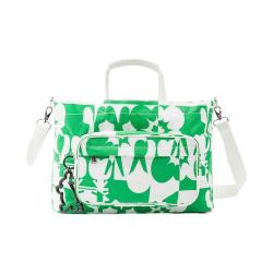 kipling JIHOON 白底红蓝绿印花 女士单肩包
