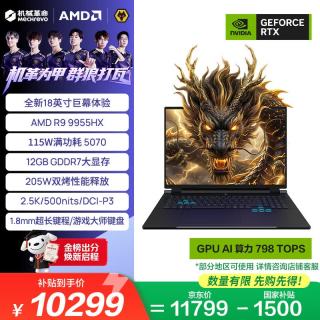 机械革命 RTX5070 12G大显存 游戏本笔记本电脑