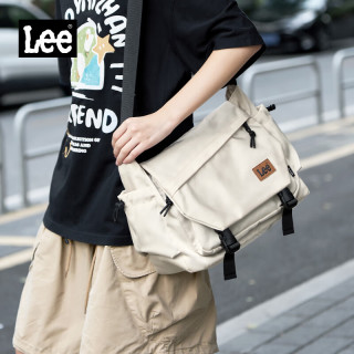 Lee 大容量 单肩包  卡其色