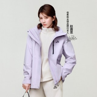 伯希和 户外冲锋衣女25春秋新款三合一防风防水登山服