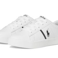 Polo Ralph Lauren 保罗拉夫劳伦女式 Frazier(大童)运动鞋, 白色/海军蓝