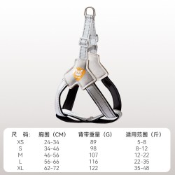 嬉皮狗 宠物狗狗牵引绳中小型幼犬泰迪狗绳狗链子可调节背心式胸背带遛狗
