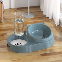 团子先生 猫碗狗碗猫食盆猫咪自动喂食器饮水一体机狗狗碗猫盆喝水宠物用品