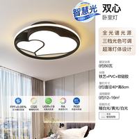 四季沐歌 50W三色变光黑双心吸顶灯 φ40cm