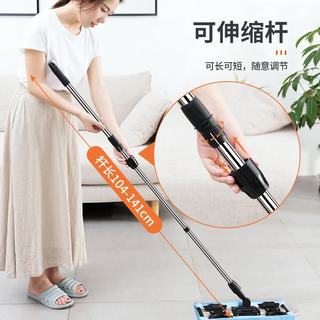 美丽雅 夹布型平板拖把 42CM不锈钢杆 1拖布+刮刀