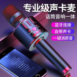 mogolala 专业级无线蓝牙话筒音响一体声卡麦克风k歌直播神器电视唱歌通用