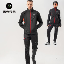 洛克兄弟 昆仑户外服裤防风秋冬抓绒保暖外套长袖长裤男士运动服裤