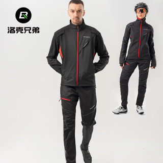 洛克兄弟 昆仑户外服裤防风秋冬抓绒保暖外套长袖长裤男士运动服裤