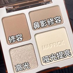 MAFFICK 高光立体修容盘四色一体盘修饰侧影鼻影提亮哑光推荐