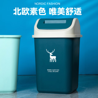 网红小鹿垃圾桶防臭带盖家用卫生间卧室客厅北欧