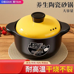 砂锅家用耐干烧陶瓷煲汤炖汤煮粥燃气灶电陶炉通用汤锅