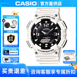 CASIO 手表多功能户外运动防水潮流学生男孩手表男士腕表AQ-S810
