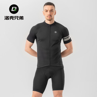 洛克兄弟 夏季骑行服速干短袖短裤男女山地公路自行车衣服单车装备