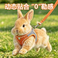 烨棠 兔子牵引绳 天青1.3米扁绳
