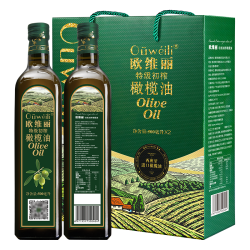 欧维丽 特级初榨橄榄油礼盒500ml*2西班牙原油进口食用油 端午节礼盒福利 500ml*2瓶