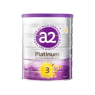 a2 澳洲a2奶粉3段婴儿配方紫白金三段奶粉新西兰进口A2蛋白1-4岁900g