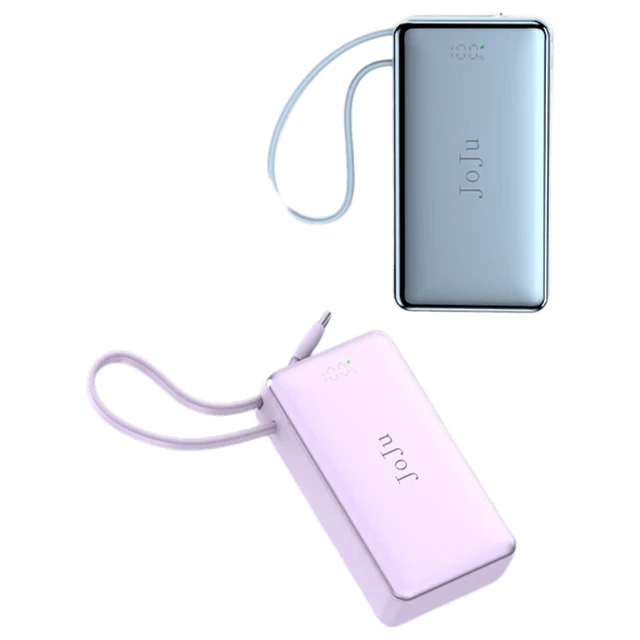JO-JU 21700车规级电芯 自带线快充 曜石黑 移动电源