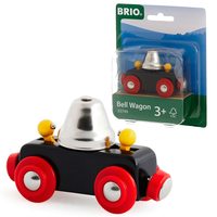 BRIO 木质火车玩具铃铛车厢 3岁以上儿童互动 手动推拉发声 便携配件