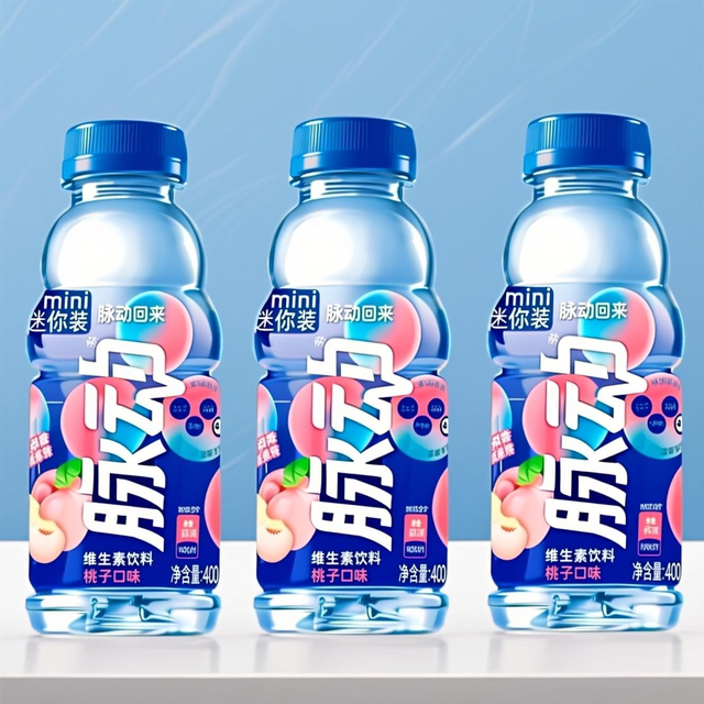 脉动 维生素饮料 400ml*6瓶 桃子味青柠味