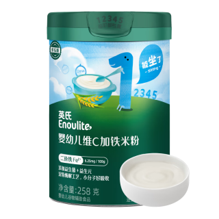 英氏 婴幼儿高铁米粉维C加铁原味 258g