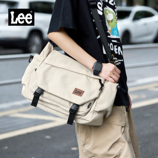 Lee 大容量 单肩包  卡其色