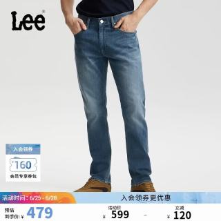 Lee 26春夏标准中腰726直筒牛仔裤男 中蓝色 31