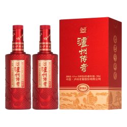 泸州老窖 泸州传奇 醉禧庆 52%vol 浓香型白酒 500ml*2瓶