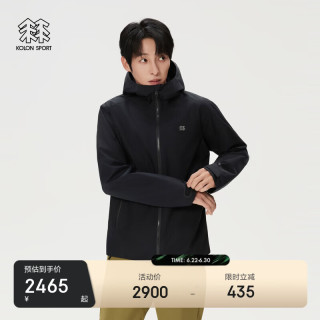 KOLON SPORT GTX防水 男士冲锋衣 黑色BK 4XL