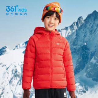 移动端：361° 童装男童轻薄羽绒服
