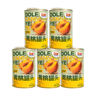 DOLE都乐（Dole）混合型黄桃罐头425g*5罐桃罐头水果罐头 混合型黄桃罐头425g*5罐