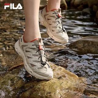 FILA斐乐 波光1+溯溪鞋 防滑耐磨 城堡墙棕 37.5 女凉鞋