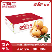 京鲜生 长城羊脂秋月梨 净重4.5斤装 大果5-7粒 单果300g+