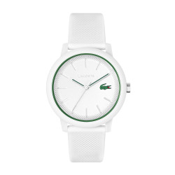 LACOSTE 女士石英手表 白色硅胶表带 One Size