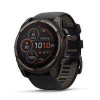 移动专享：佳明 Fenix8太阳能版51mm飞耐时8心率血氧跑步潜水户外运动手表 48天超长续航钛合金色配灰色表带