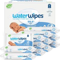 WaterWipes 婴儿湿巾 99.9%纯净水配方 低敏无香型 新生儿敏感肌专用 720片装(60片*12包) 植物基无酒精 湿纸巾