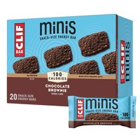 CLIF BAR 迷你巧克力布朗尼能量棒 有机燕麦 高蛋白 20支装