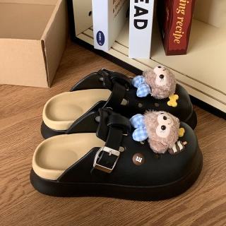 防滑厚底博肯拖鞋 男女同款 蓝达菲熊