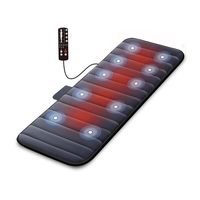 COMFIER 电动按摩垫带加热功能,适用于全身按摩,振动按摩垫带 10 个电机,2 个加热垫,5 种按摩模式和 3 种振动强度,礼品