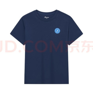 特步 男女童夏季100%纯棉透气针织短袖