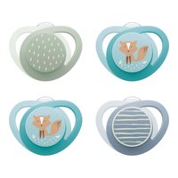 NUK 夜光心形盾形正畸安抚奶嘴 18-36个月 4个装 宝宝防混淆 母乳喂养辅助