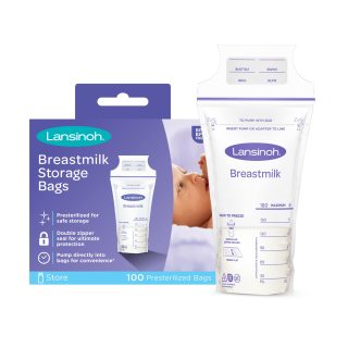 Lansinoh 兰思诺 母乳储存产品 6盎司 可放入冰箱冷冻 低密度聚乙烯(LDPE)材质 拉链