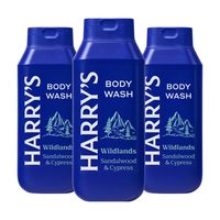 HARRY'S 男士深层清洁沐浴露 野性木香系列 无硫酸盐无对羟基苯甲酸酯 敏感肌适用 532ml 3瓶装