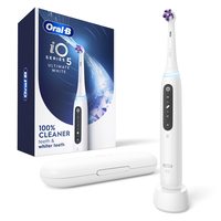 Oral-B 欧乐B iO5系列成人声波电动牙刷 智能压力感应 5种清洁模式 2分钟计时 牙菌斑清洁 便携旅行盒 白色