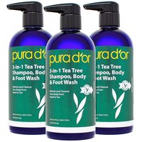 pura d'or 金标 3合1洗发水 清新 男女通用 低过敏性 473ml 3件装