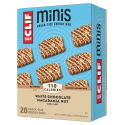 CLIF BAR 迷你能量棒 白巧克力夏威夷果仁 有机燕麦植物基 高蛋白健身 20条